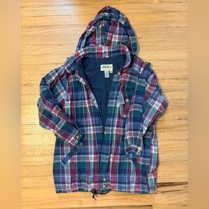 vtg 80s plaid eddie bauer utility jacket | Size large petite
